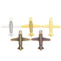 Airplane Metal Charm Pendant in Five Pictured Finishes view 5