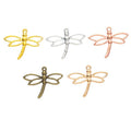 Openwork Dragonfly Charm In 5 Metal Finishes For Jewelry Making view 5