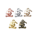 Graduation Cap Charm Pendants in 5 Metal Finish Options view 5