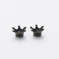 4-Finish Mini Crown Bead Cap Metal Jewelry Components for Crafts view 9