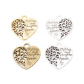 Mother and Daughter Forever Heart Metal Charms Jewelry Making Pendants view 5
