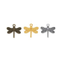 Dragonfly Charm Pendants in 3 Metal Finish Options view 5