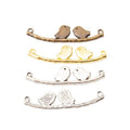 Lovebirds Branch Connector Metal Pendant for Jewelry Making view 5