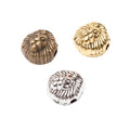 Lion Head Metal Spacer Beads In Three Antique Finishes view 5