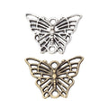 Openwork Butterfly Connector Metal Jewelry Component in 2 Pictured Finishes view 5