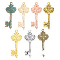 Ornate Skeleton Key Metal Charms in Seven Finish Options view 5