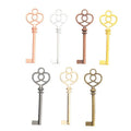Heart-Top Skeleton Key Metal Charms in Seven Finishes view 5
