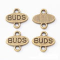 FRIENDS BUDS BEST Oval Metal Connector Charms Jewelry Component view 5