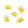Ornate Padlock Charms In Five Vintage Metal Finishes view 5