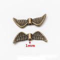 Angel Wing Metal Spacer Beads in 6 Distinct Designs view 5