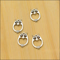 Owl Shaped Open Center Connector in Two Antique Finishes view 5