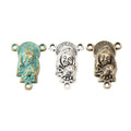 Religious Portrait Three Loop Connectors in Three Finishes view 5
