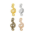 Treble Clef Charm in 4 Metal Finishes for Jewelry Making view 5