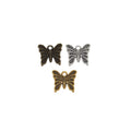 Dotted Wing Butterfly Charm in 3 Metal Finishes for Jewelry Making view 5
