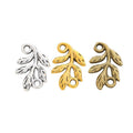 Leafy Branch Connector Vintage Metal Charm Pendant for Jewelry Making view 5