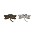 Small Filigree Dragonfly Metal Charms in Two Finishes view 5