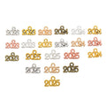 Four Digit Number Metal Charms in 28 Color Variants view 5