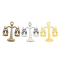 Balance Scale Charm Pendants in Three Antique Finishes view 5