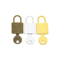 Padlock And Key Charm Metal Jewelry Making Component view 5