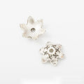Floral Bead Cap Metal Jewelry Components in 10 Distinct Finishes view 5