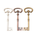 Skeleton Key Metal Charm 3 Finish Options Craft Supply view 5