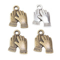 Clapping Hands Charm Metal Jewelry Making Component view 5