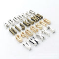 Slide Through Alphabet Letter Beads in Three Metal Finishes view 5