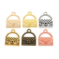 Openwork Handbag Metal Charms in Six Metallic Finishes view 5