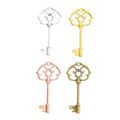 Floral Bow Key Metal Charms in Four Finishes for Jewelry Making view 5