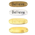 Believe Bar Connector Metal Component in 4 Distinct Finishes for Jewelry Making view 5