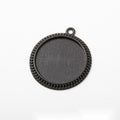 Eight Black Round Cabochon Pendant Tray Styles and Sizes view 5