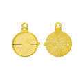 Sunburst Round Cabochon Pendant Settings in Five Size Finishes view 5