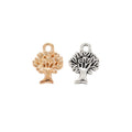 Tree of Life Medallion Metal Charm for Jewelry Making in 3 Visible Finishes view 5