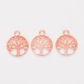 Round Tree of Life Metal Charms in Eight Finishes for Jewelry Making view 5