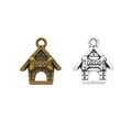 Topdog Doghouse Charm In 2 Metal Finishes For Jewelry Making view 5