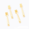 Vintage Finish Metal Mini Spoon Fork Charms in 8 Style Options view 5
