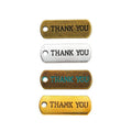 Thank You Rectangular Tag Charms In Four Vintage Finishes view 5