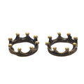 Crown Round Bezel Setting in Four Metal Finishes for Jewelry view 5