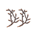 Textured Branch Connector Charms in Four Metal Finishes view 5