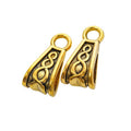 Openwork Pinch Bail Pendant Clasps in Four Metal Finishes view 5
