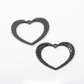 Black Heart Connector Three Openwork Metal Jewelry Link Designs view 5