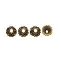 Layered Floral Bead Caps in Four Metallic Finishes for Jewelry Making view 5