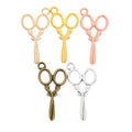 Scissors Charm in Five Polished and Antique Finishes view 5