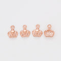 Mini Crown Metal Charms In Four Finishes For Jewelry Making view 5