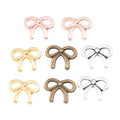 Tiny Bow Metal Jewelry Component in Five Pictured Finishes view 5