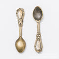 Ornate Teaspoon Metal Charms in 3 Pictured Finishes view 5