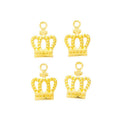 Cutout Royal Crown Metal Charms in Six Finishes Jewelry Making Pendants view 5