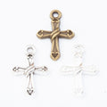 Simple Cross Charm Metal Jewelry Making Component Pendant view 5