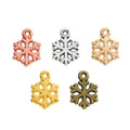 Openwork Snowflake Metal Charm in 5 Distinct Finishes for Jewelry Making view 5