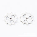Heart Cutout Gear Jewelry Making Component In 4 Finish Options view 5
